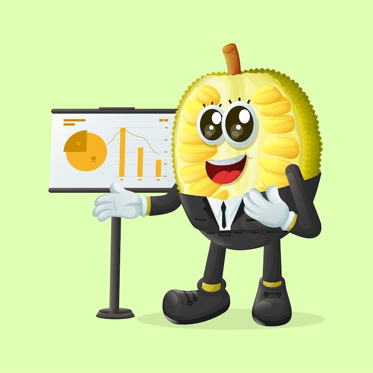 Vector personaje de yaca haciendo una presentación perfecto para promoción de pancartas adhesivas y productos para niños