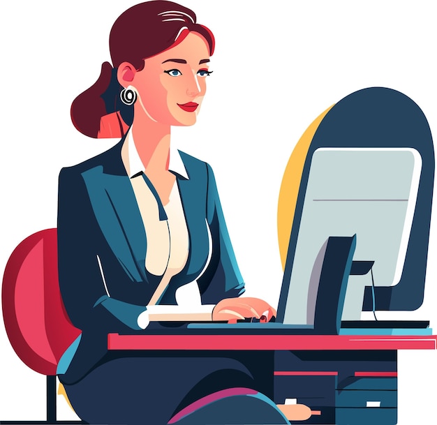 Vector personajes femeninos modernos de yong, educación laboral y concepto de compras. hermosa mujer.