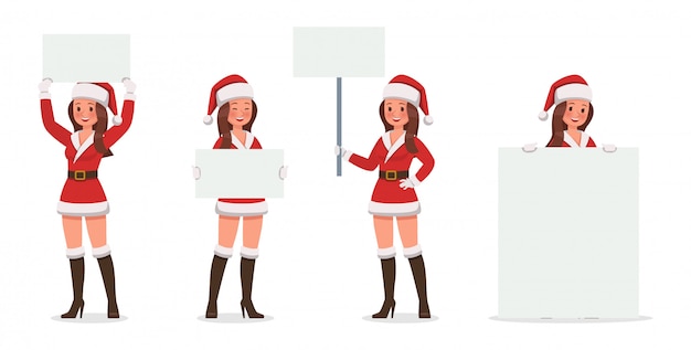 Personajes de mujer santa claus