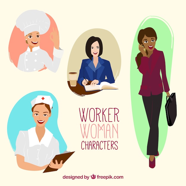 Personajes de mujeres trabajadoras