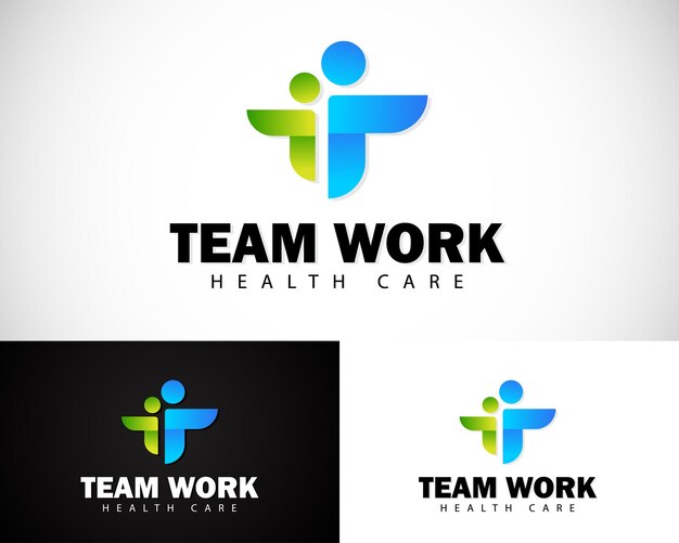 personas abstract logotipo creativo trabajo en equipo amistad líder fundación