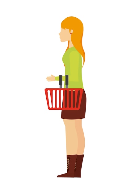 personas compras diseño, vector ilustración eps10 gráfico