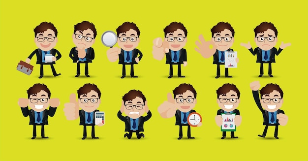 Personas con diferentes poses