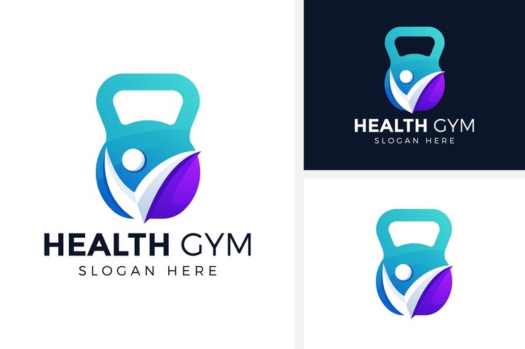 personas gimnasio ajuste logotipo diseño vector ilustración