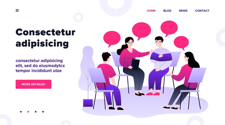 Vector personas con problemas, asistiendo a reunión de apoyo psicológico. pacientes sentados en círculo, hablando. ilustración para terapia de grupo, asesoramiento, psicología, ayuda, concepto de conversación