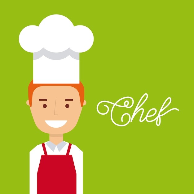 Vector personas que cocinan diseño, gráfico de vector ilustración eps10