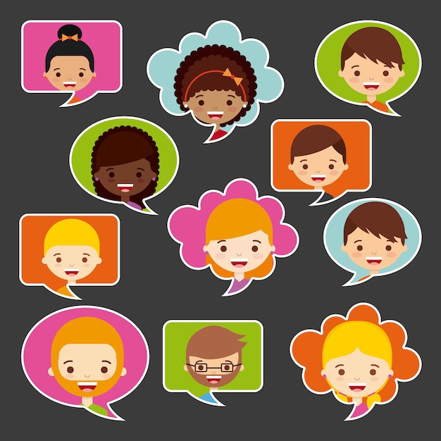 personas que piensan diseño, gráfico de vector ilustración eps10