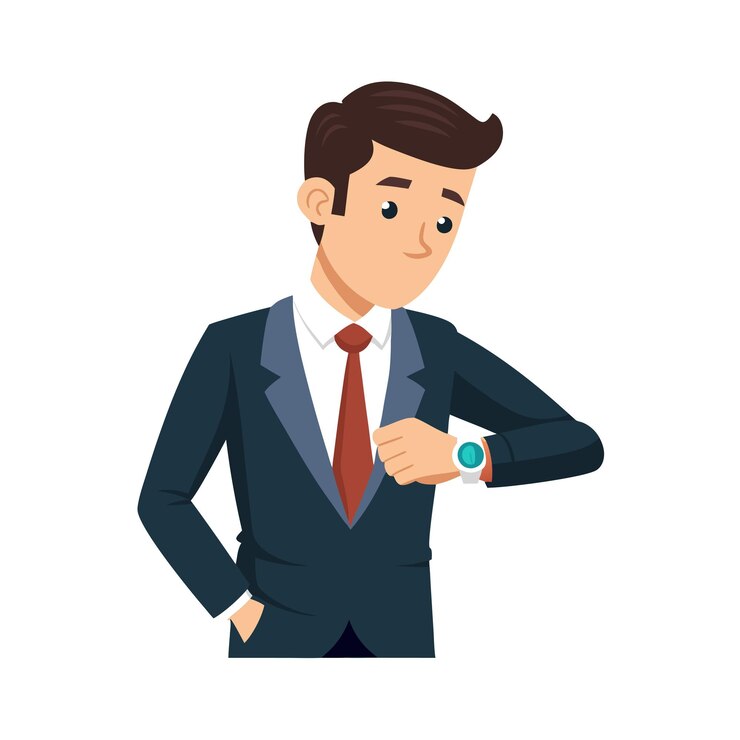 Vector personas que trabajan en la ilustración vectorial de la oficina
