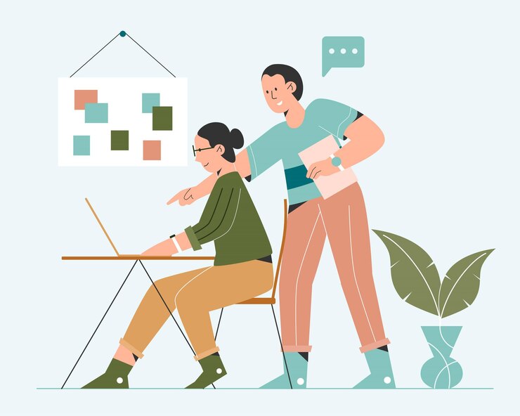 Vector personas trabajando juntas