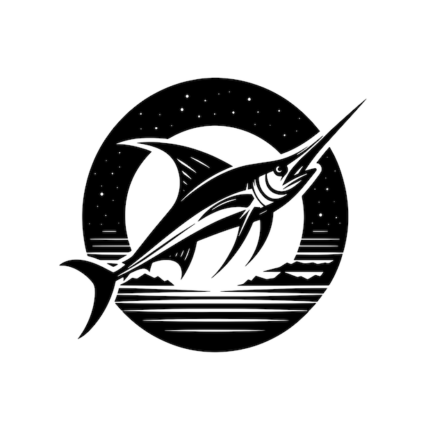 Vector pescado espada svg