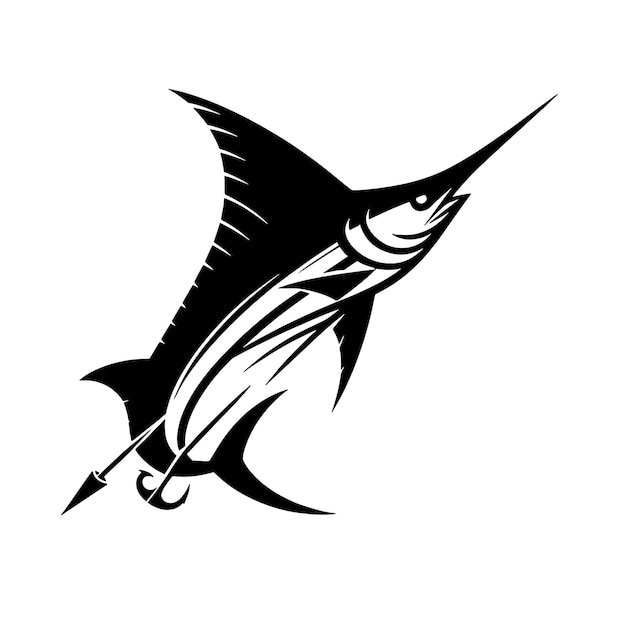 Vector pescado espada svg