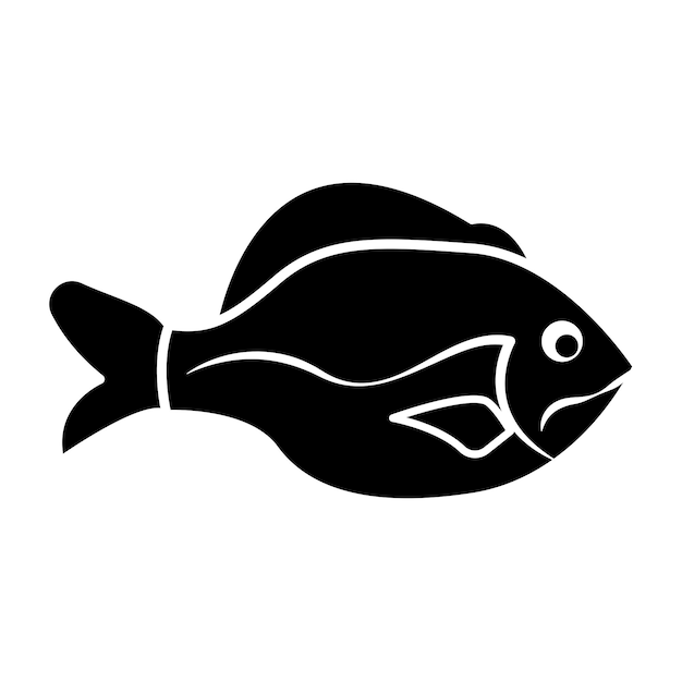 pescado icono vector plantilla logo moda colección diseño plano