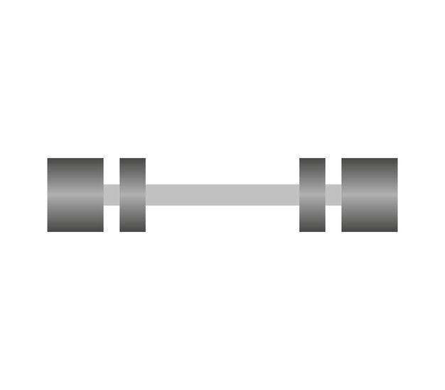 Peso de gimnasio ilustrado