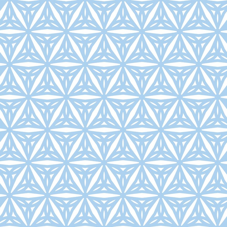 Pétalos de flores con fondo azul fondo de patrón sin costura