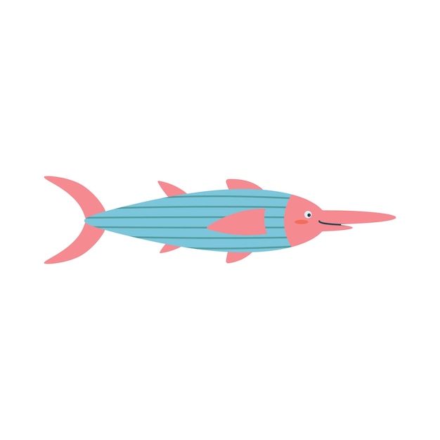 Pez espada animal marino Un habitante del mundo marino una linda criatura submarina