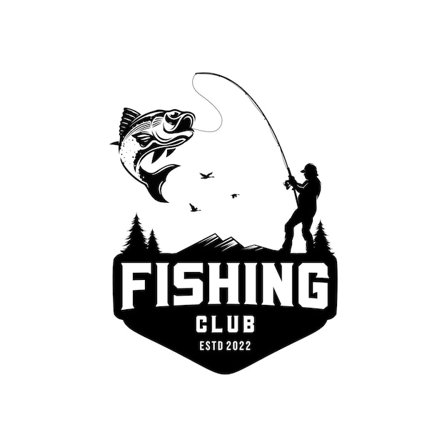 pez en una ilustración de anzuelo de pesca