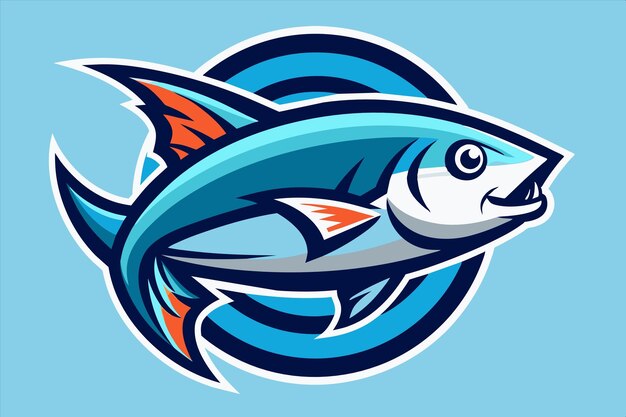 un pez que tiene un logotipo en él