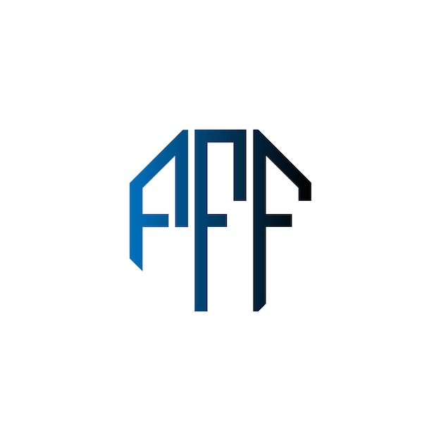 PFF Diseño de logotipo de monograma de espacio negativo atemporal minimalista moderno creativo inicial