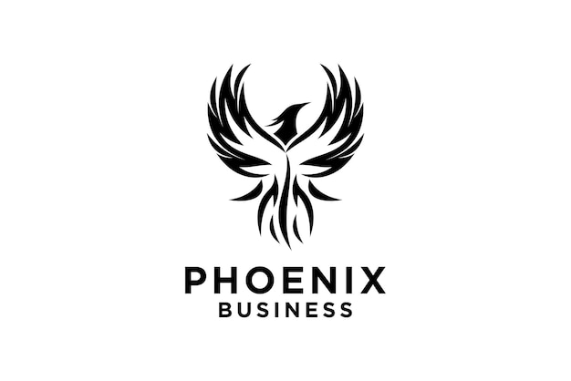 Phoenix ala logo animal abstracto Logo diseños plantilla vector ilustración