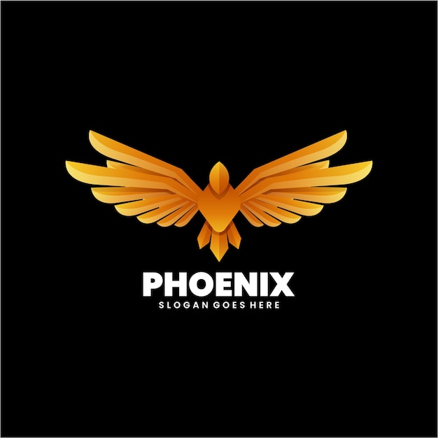 phoenix vector logo degradado colorido