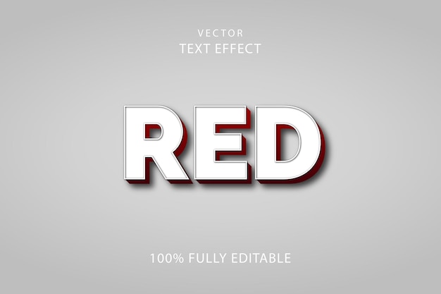 Photoshop efecto de texto rojo