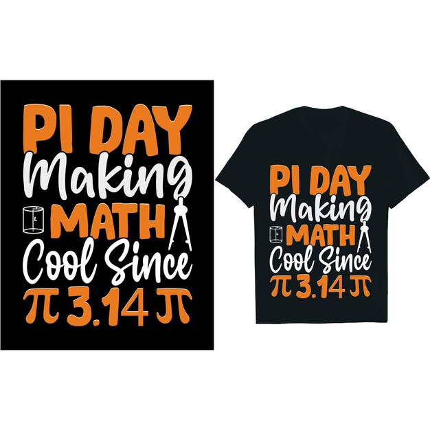 Pi día colorido T-shirt gráfico Pi día T-shirt diseño.