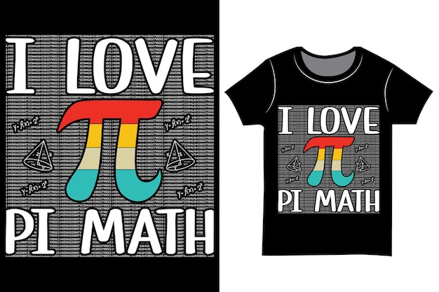 Pi día tipografía vintage diseño de camiseta Camisa de símbolo de pastel de matemáticas