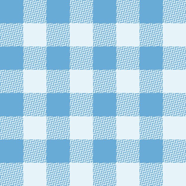 Picnic de verano con cuadros a cuadros de fondo sin costuras Ilustración vectorial