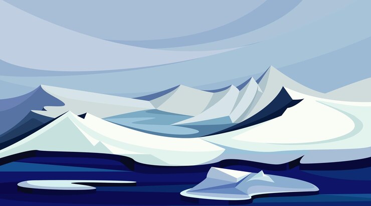 Vector picos congelados