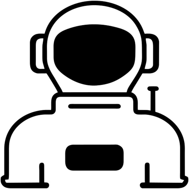 el pictograma del astronauta