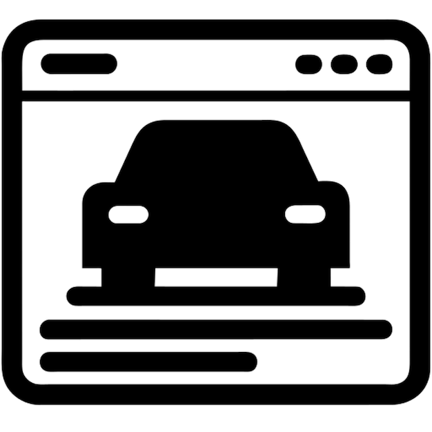 pictograma de automóvil privado