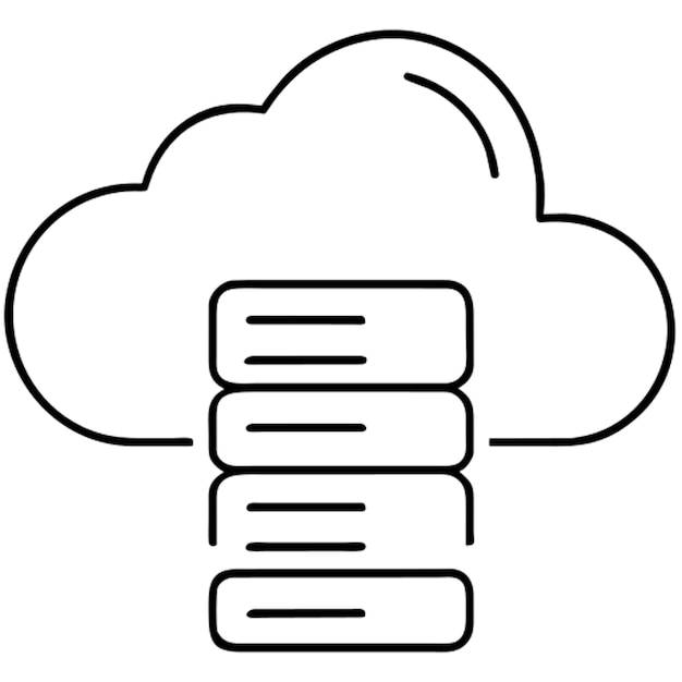 Pictograma de computación en la nube