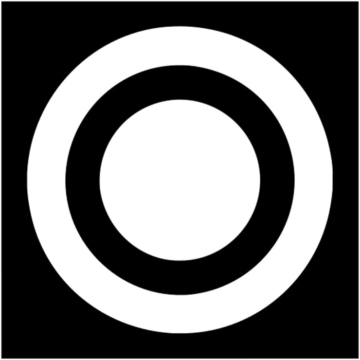 Vector pictograma del diagrama radial