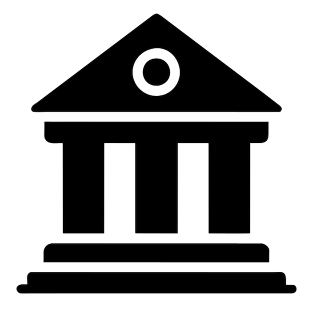 Pictograma del edificio del banco