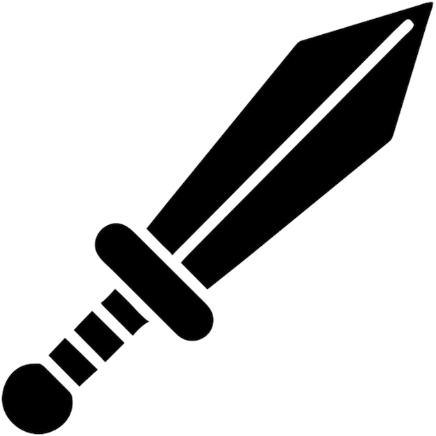 Vector pictograma de la espada de rpg