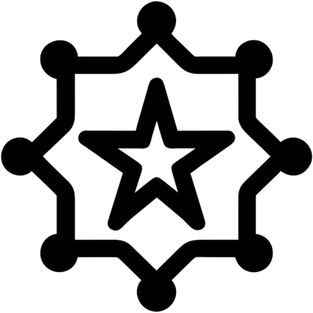 Pictograma de la estrella del sheriff