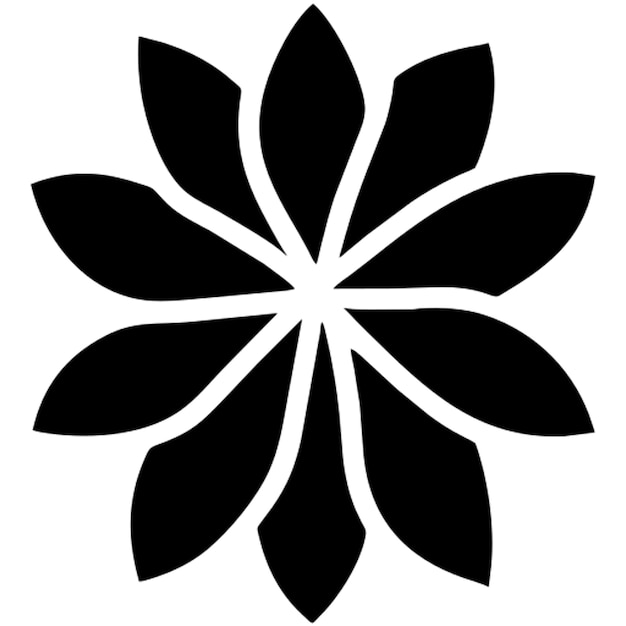 Pictograma de la flor de la plumeria