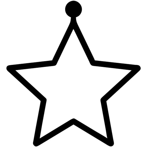 Pictograma en forma de estrella