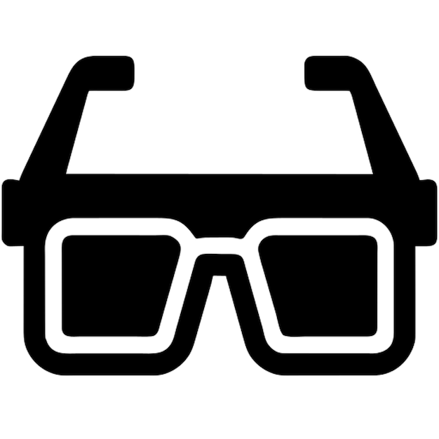 el pictograma de las gafas bonitas