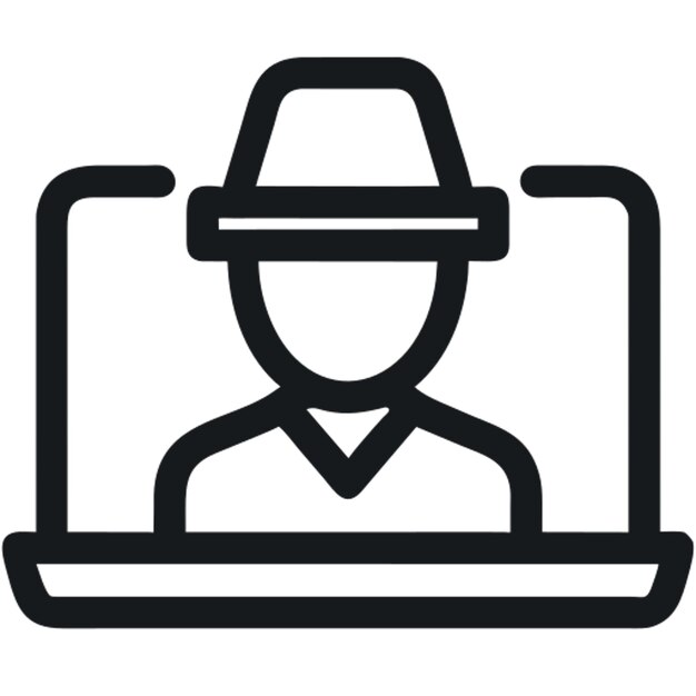 Pictograma de hackeo