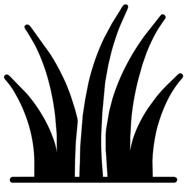 Vector pictograma de la hierba