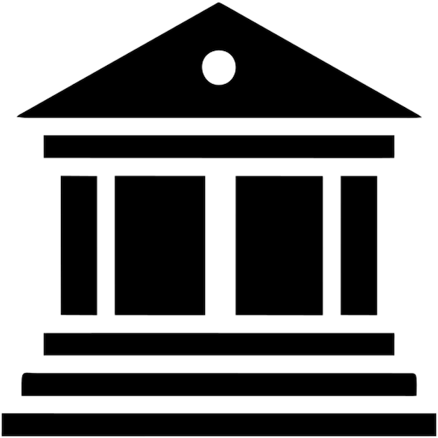 Pictograma del icono del banco