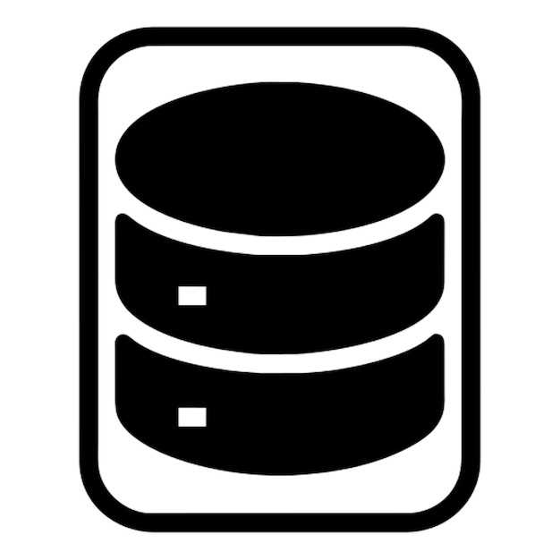 Pictograma del icono de la base de datos