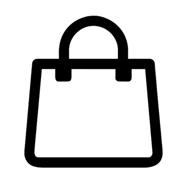 Pictograma del icono de la bolsa