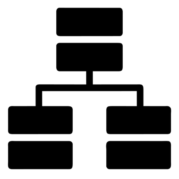 Pictograma del icono del gráfico de la organización