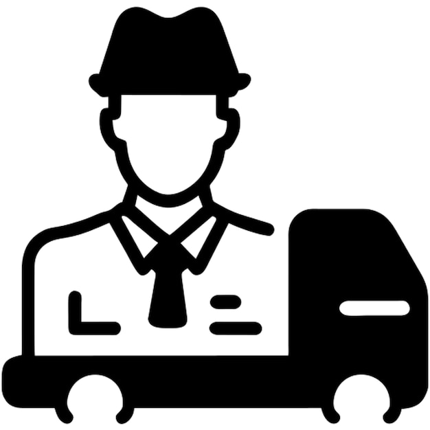 Pictograma del icono de la logística