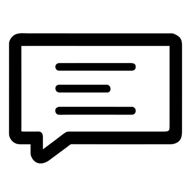 Pictograma del icono del mensaje de texto