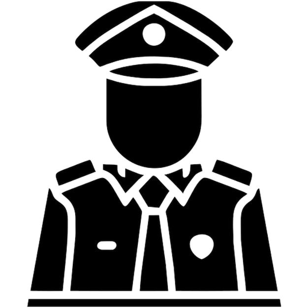 Pictograma del icono de la policía