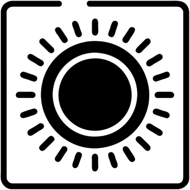 Pictograma del ícono del sol