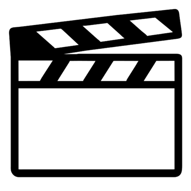 pictograma del icono del tablero de clapper